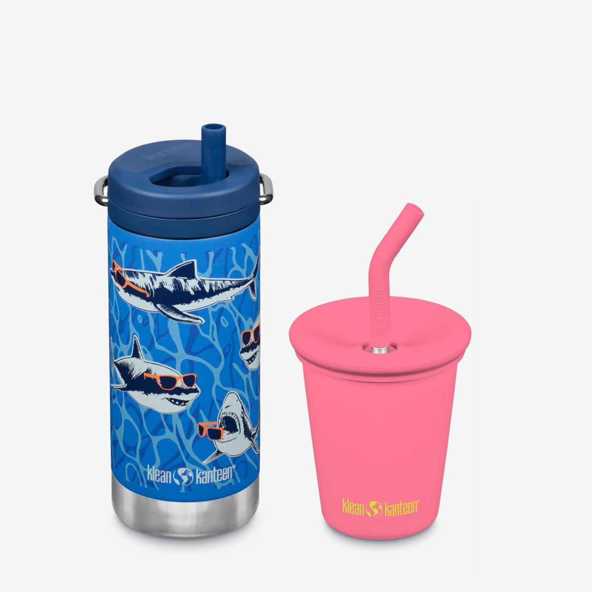 Kid's Sippy Cup and Wide Water Bottle Set
